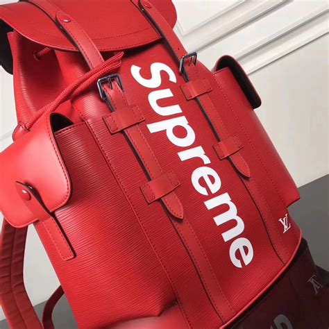 supreme x louis vuitton backpack replica|Louis Vuitton supreme backpack men.